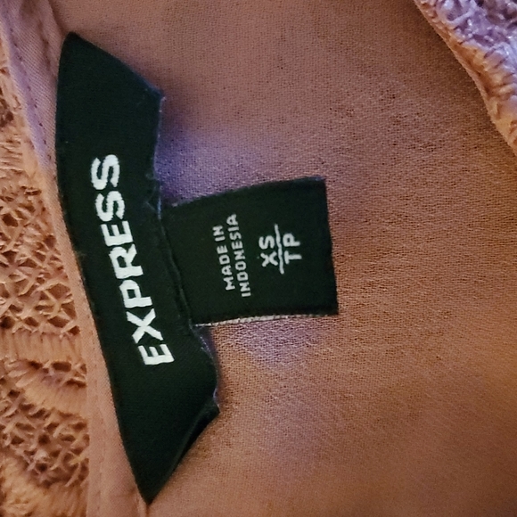 Blush colored lace top by Express - Picture 3 of 4